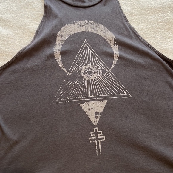 Future State L witchy halter tank goth punk boho occult tunic - Picture 2 of 5